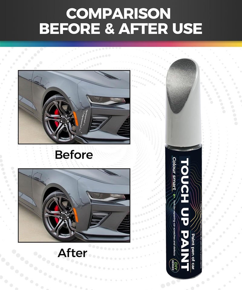 UBOG Touch Up Paint Pen,Touch Up Paint for Cars,Car Accessories Car Touch Up Paint, Automotive Paint Pen Scratch Repair,Car Remover Scratch Paint Pen,Car Paint Pen for Erase Car Scratches (Gray) - Image 2
